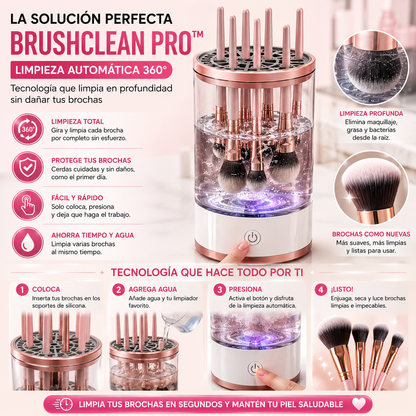 BrushClean Pro™ Limpiador Eléctrico de Brochas