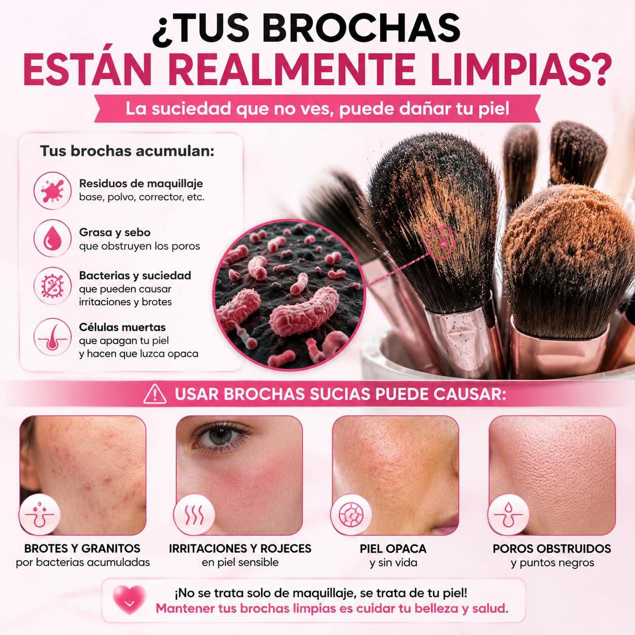 BrushClean Pro™ Limpiador Eléctrico de Brochas