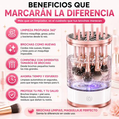 BrushClean Pro™ Limpiador Eléctrico de Brochas